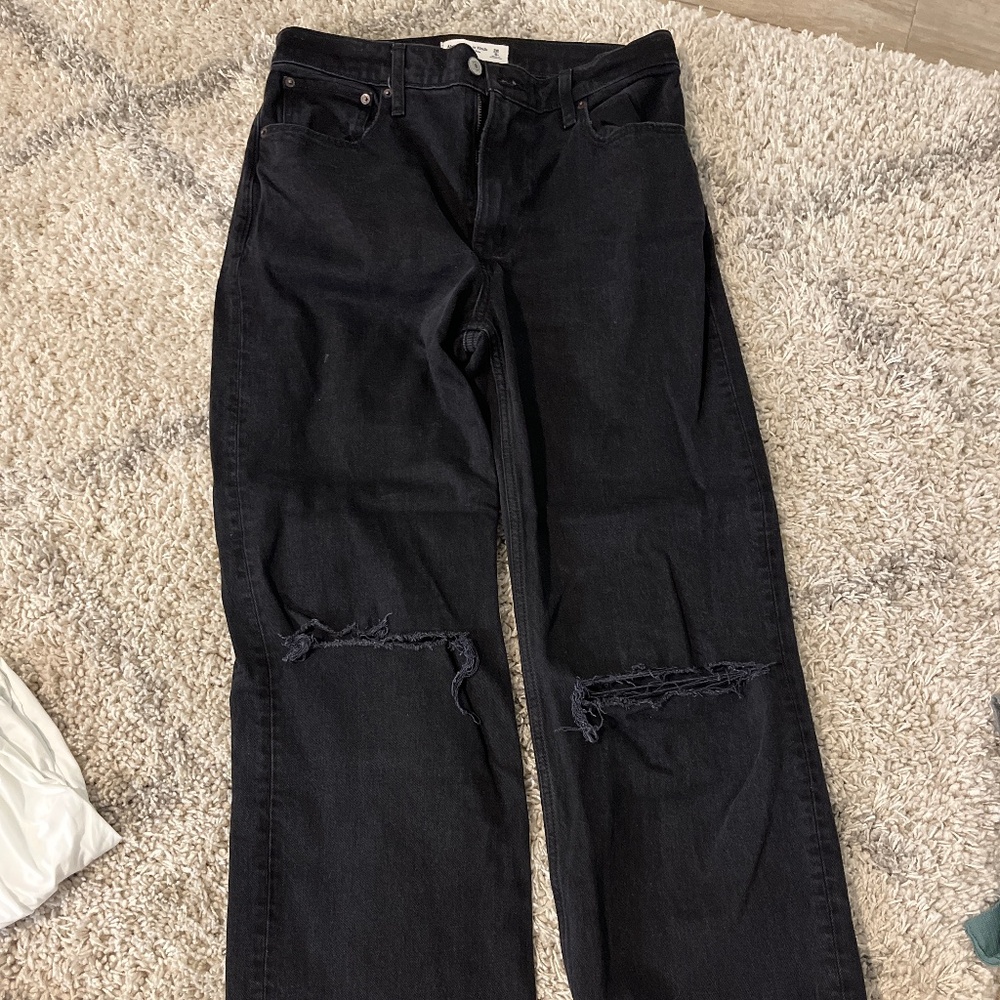 Abercrombie the 90s relaxed Jean high rise